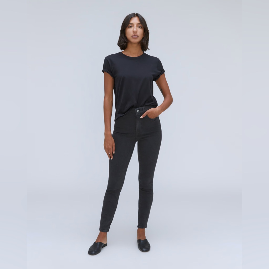 Everlane High Rise Black Jeans - 30 Tall